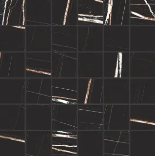 Мозаика 756685 Stones 2.0 Sahara Noir Mat Mosaico 5x5 30x30