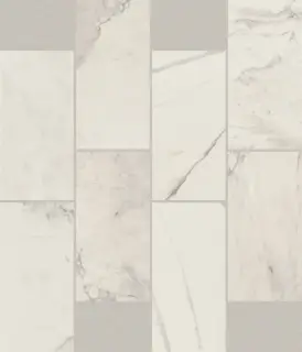 Мозаика 752812 Stones 2.0 Calacatta Glossy Muretto 6mm 7,5x15 30x30