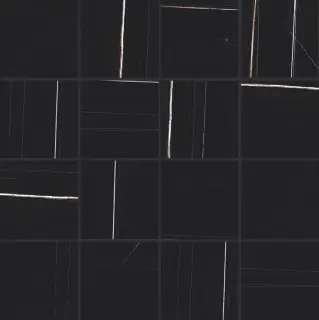 Мозаика 752808 Stones 2.0 Sahara Noir Glossy Mosaico 6mm 7,5x7,5 30x30