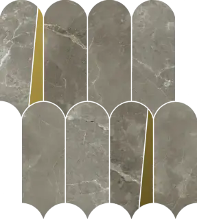 Мозаика 620110000234 Stellaris Tuscania Grey Mosaico Elegant Lux 32.5x36.1