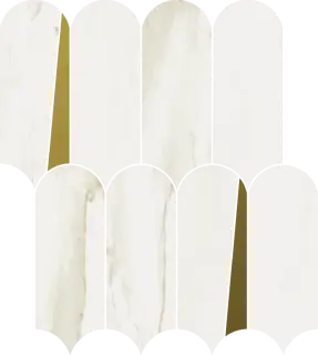 Мозаика 620110000231 Stellaris Carrara Ivory Mosaico Elegant Lux 32.5x36.1