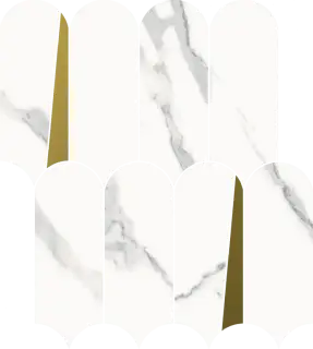 Мозаика 620110000229 Stellaris Statuario White Mosaico Elegant Lux 32.5x36.1