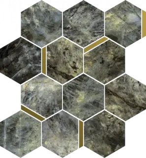 Мозаика 620110000228 Stellaris Madagascar Dark Mosaico Chic Nat 28.3x32.8