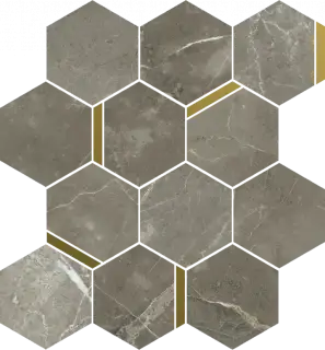 Мозаика 620110000225 Stellaris Tuscania Grey Mosaico Chic Nat 28.3x32.8