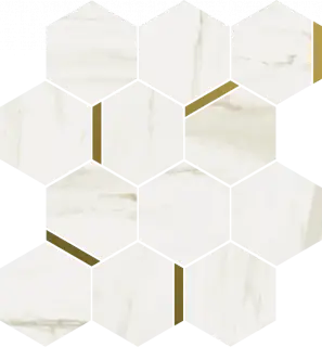 Мозаика 620110000222 Stellaris Carrara Ivory Mosaico Chic Nat 28.3x32.8