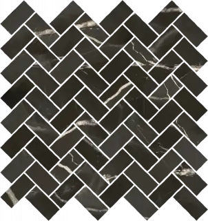 Мозаика 620110000217 Stellaris Absolut Black Mosaico Cross Nat 31.5x29.7