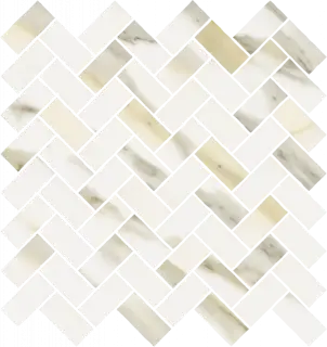 Мозаика 620110000212 Stellaris Calacatta Gold Mosaico Cross Nat 31.5x29.7