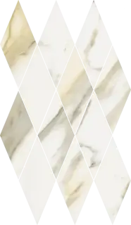 Мозаика 620110000203 Stellaris Calacatta Gold Mosaico Diamond Lux 28x48