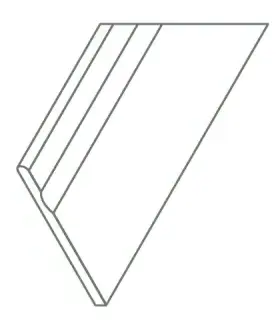 Ступени 620090001309 Magma X2 Ice Bordo Svasato Round SX 30x120