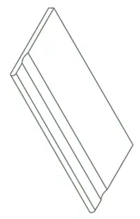 Керамогранит 620090001153 Avantgarde X2 Silver Bordo Svasato Round 30x120