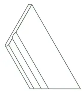 Керамогранит 620090001155 Avantgarde X2 Pure Bordo Svasato Round DX 30x120