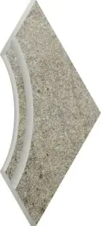 Керамогранит 620090001058 Silver Bordo Angolare Angolare Round 60x60