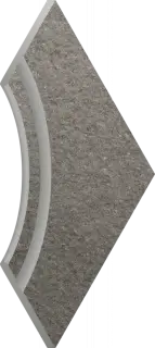 Ступени 620090001036 Fume Bordo Svasato Angolare Round 60x60