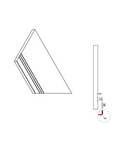 Керамогранит 620090000765 Бортик Миллениум Блэк правый грип 30х60