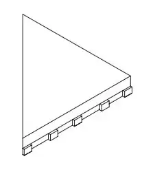 Керамогранит 620090000828 Griglia Frame 20 Destro/Right 25x25