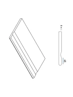 Керамогранит 620090000735 Бортик Миллениум Сильвер с выемкой закругленный 30х60