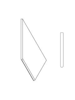 Керамогранит 620090000719 Бортик Гриджио Оробико закругленный левый 30х60
