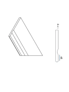 Керамогранит 620090000715 Бортик Гриджио Оробико с выемкой закругленный правый 30х60