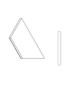 Керамогранит 620090000700 Бортик Скайфолл Гриджио Альпино закругленный правый 30х60