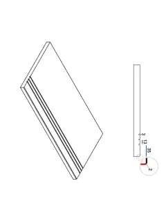 Керамогранит 620090000708 Бортик Скайфолл Гриджио Альпино грип 30х60