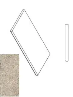 Керамогранит 620090000631 Бортик Эверстоун Дезерт закругленный Х2 30х60