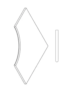 Керамогранит 620090000627 Бортик Эверстоун Дезерт угловой закругленный 30 Х2 60х60