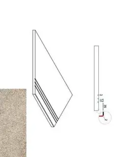 Керамогранит 620090000642 Бортик Эверстоун Дезерт левый грип Х2 30х60