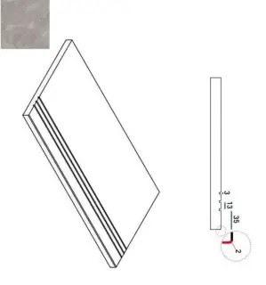 Керамогранит 620090000391 Climb ROCK BORDO GRIP 30x60