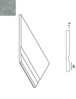 Керамогранит 620090000384 Climb ROCK BORDO SVASATO ROUND SX 30x60