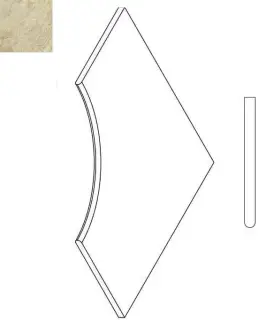 Керамогранит 620090000367 Climb ROPE BORDO ANGOLARE ROUND 30 60x60