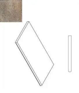 Керамогранит 620090000263 CARBON BORDO ROUND 30x60