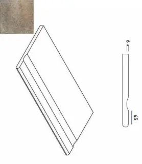 Керамогранит 620090000260 EMERALD BORDO SVASATO ROUND 30x60