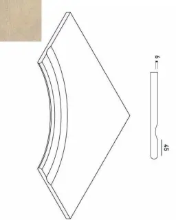 Керамогранит 620090000244 SAND BORDO SVASATO ANGOLARE ROUND 30 60x60