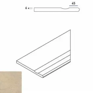 Керамогранит 620090000247 SAND BORDO SVASATO ROUND DX 30x60