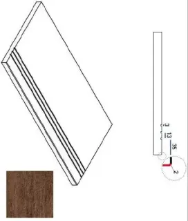 Керамогранит 620090000241 PEPPER BORDO GRIP 30x60