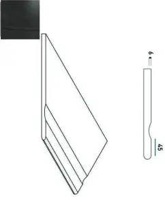 Керамогранит 620090000228 CARBON BORDO SVASATO ROUND SX 30x60