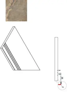 Керамогранит 620090000222 DARK BORDO GRIP DX 30x60