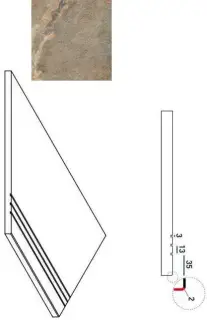 Керамогранит 620090000223 DARK BORDO GRIP SX 30x60