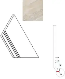 Керамогранит 620090000208 WHITE BORDO GRIP DX 30x60