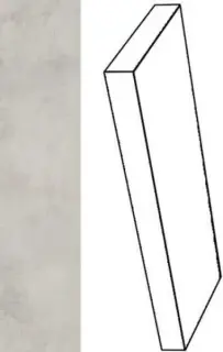 Ступени 620070001293 Millenium Silver угловая левая 33x80