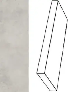 Ступени 620070001288 Millenium Silver угловая правая 33x80