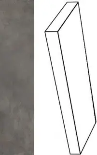 Ступени 620070001295 Millenium Black угловая левая 33x80