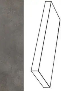 Ступени 620070001290 Millenium Black угловая правая 33x80