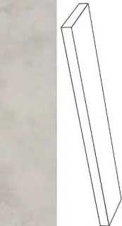 Ступени 620070001278 Millenium Silver угловая левая 33x120