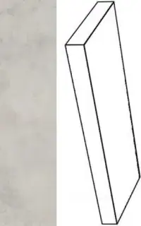 Ступени 620070001263 Millenium Silver угловая левая 33x60