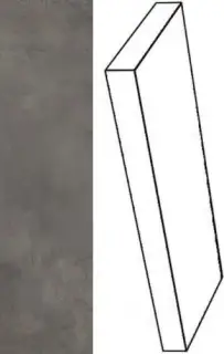 Ступени 620070001265 Millenium Black угловая левая 33x60