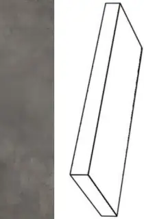 Ступени 620070001260 Millenium Black угловая правая 33x60