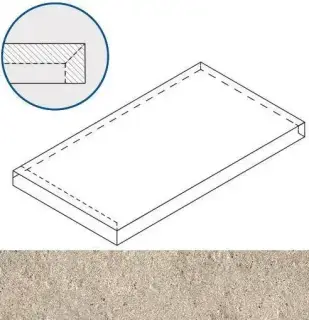 Ступени 620070001144 Ступень Эверстоун Дезерт угловая левая Х2 33х60