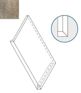 Ступени 620070000713 EMERALD X2 SCALINO ANGOLARE DX 30x60