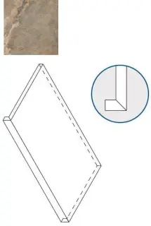 Ступени 620070000697 DARK X2 SCALINO FRONTALE 30x60